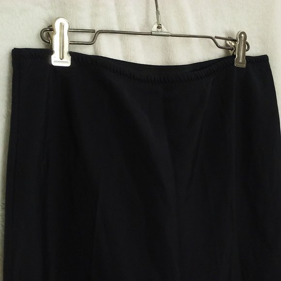 Vintage 50s-60s Aline Half Slip Comfort Waist Lingerie -S Nylon/Rayon Lace Black - Picture 5 of 9